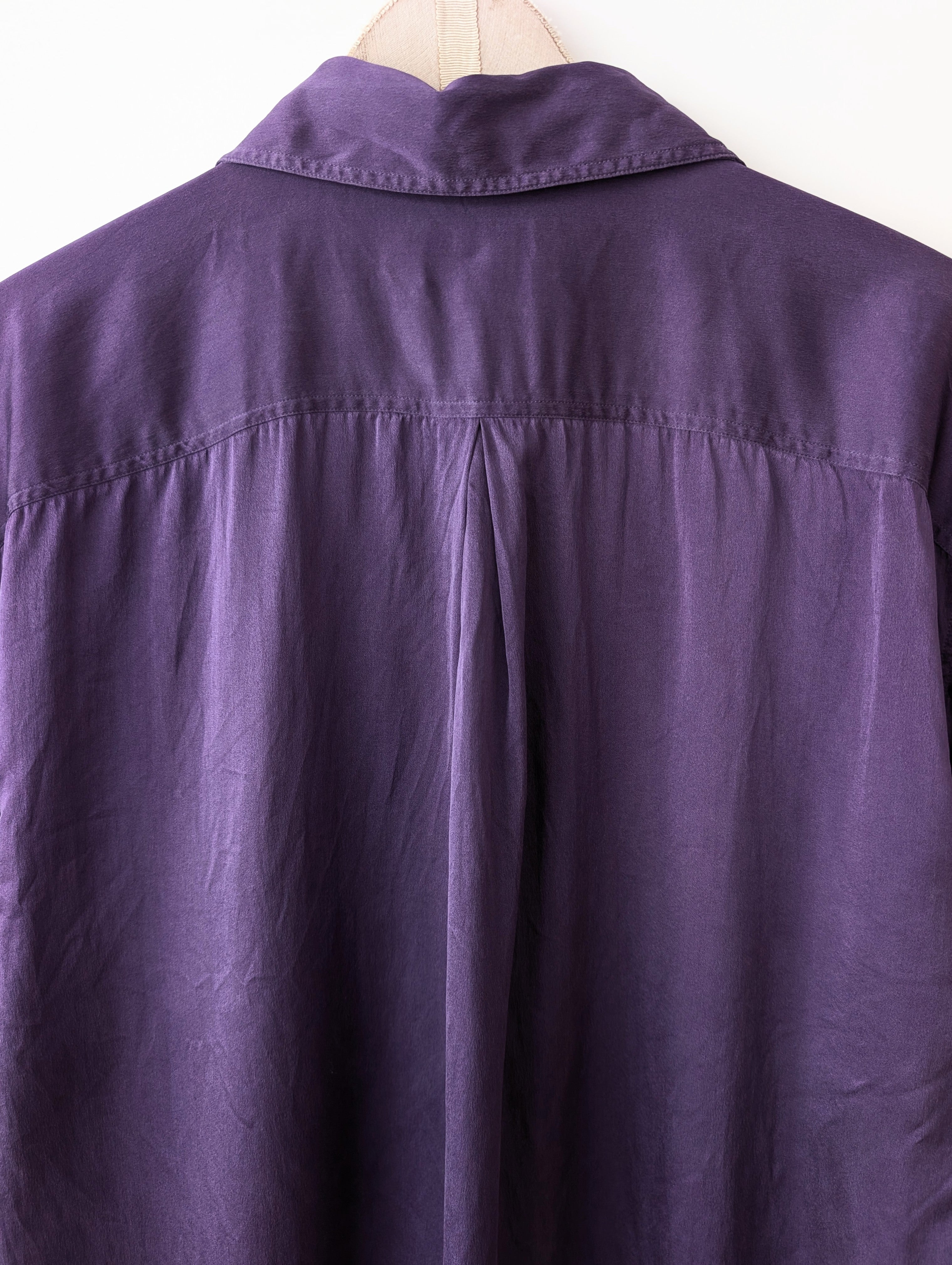*Seide* Bluse Otto Kern Violett Basic (XL)
