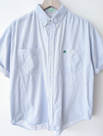 Lade das Bild in den Galerie-Viewer, *Benetton* Hemd 80s Nadelstreifen Blau (M-L)
