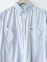 Lade das Bild in den Galerie-Viewer, *Benetton* Hemd 80s Nadelstreifen Blau (M-L)
