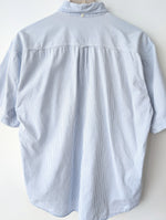 Lade das Bild in den Galerie-Viewer, *Benetton* Hemd 80s Nadelstreifen Blau (M-L)
