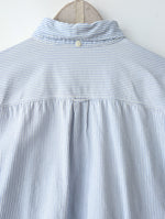 Lade das Bild in den Galerie-Viewer, *Benetton* Hemd 80s Nadelstreifen Blau (M-L)
