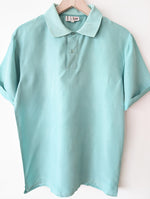 Lade das Bild in den Galerie-Viewer, *Seide* Hemd Polo Basic Mintgrün (M-L)
