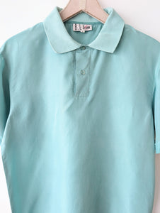 *Seide* Hemd Polo Basic Mintgrün (M-L)