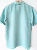 Lade das Bild in den Galerie-Viewer, *Seide* Hemd Polo Basic Mintgrün (M-L)
