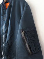 Lade das Bild in den Galerie-Viewer, *Alpha Industries* Bomber Wendejacke 90s Petrol (L-XL)
