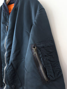 *Alpha Industries* Bomber Wendejacke 90s Petrol (L-XL)
