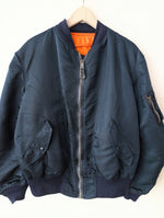 Lade das Bild in den Galerie-Viewer, *Alpha Industries* Bomber Wendejacke 90s Petrol (L-XL)

