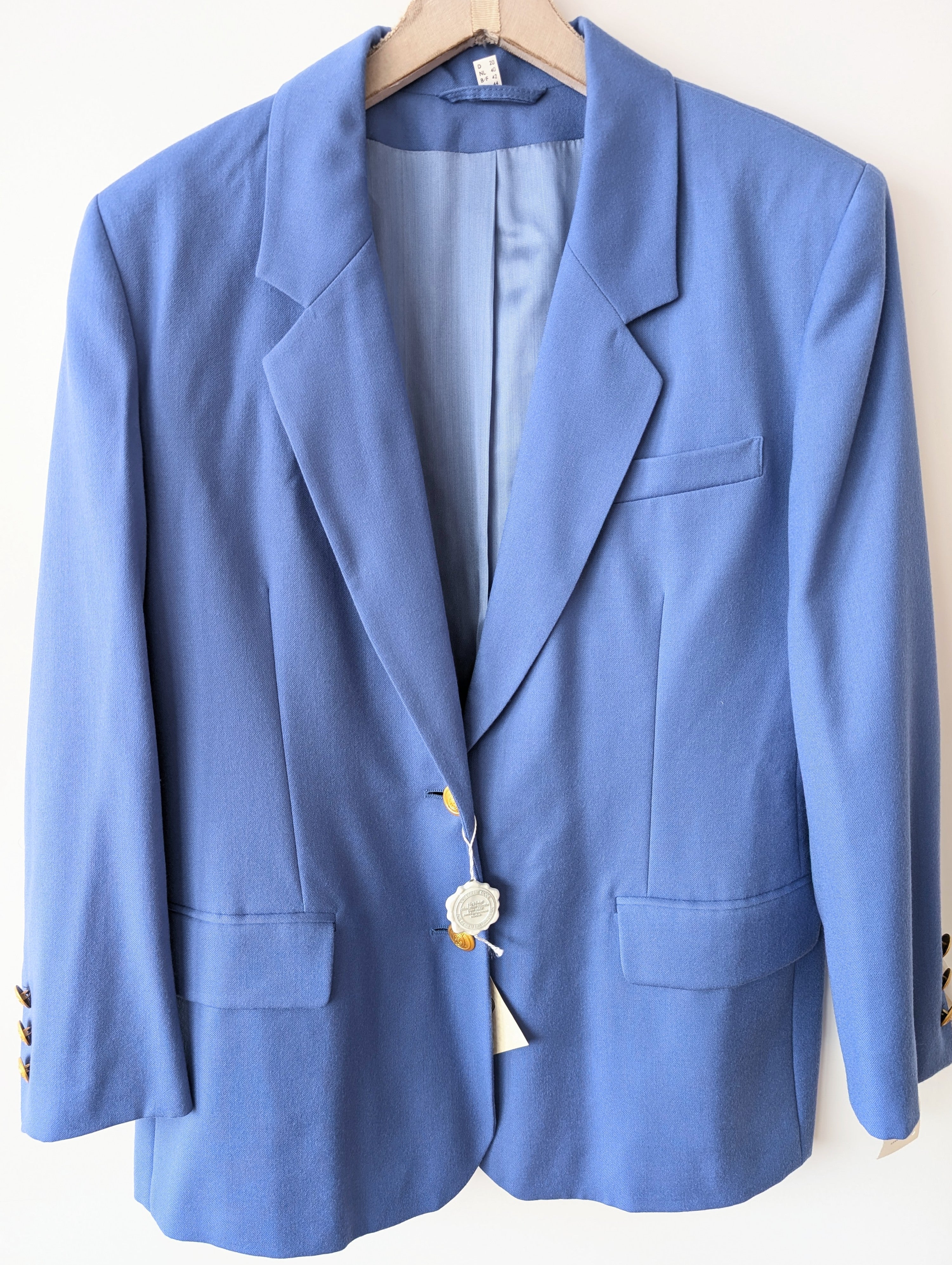 *Wolle* Blazer Peter Hahn 199,- NEU Himmelblau (L-XL)