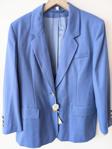 *Wolle* Blazer Peter Hahn 199,- NEU Himmelblau (L-XL)
