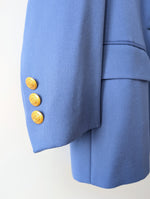 Lade das Bild in den Galerie-Viewer, *Wolle* Blazer Peter Hahn 199,- NEU Himmelblau (L-XL)
