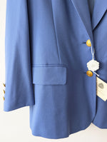 Lade das Bild in den Galerie-Viewer, *Wolle* Blazer Peter Hahn 199,- NEU Himmelblau (L-XL)
