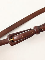 Lade das Bild in den Galerie-Viewer, *Max Mara* Taillengürtel 80s Leder Braun (80-95)
