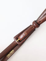 Lade das Bild in den Galerie-Viewer, *Max Mara* Taillengürtel 80s Leder Braun (80-95)
