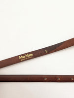 Lade das Bild in den Galerie-Viewer, *Max Mara* Taillengürtel 80s Leder Braun (80-95)
