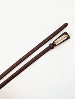 Lade das Bild in den Galerie-Viewer, *Max Mara* Taillengürtel 80s Leder Braun (80-95)

