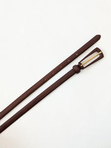 *Max Mara* Taillengürtel 80s Leder Braun (80-95)