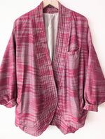 Lade das Bild in den Galerie-Viewer, *Seide* Kimono Blazer Aztek Print (One Size)
