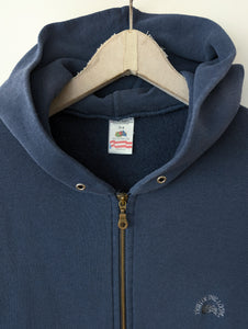 Sweatjacke Hoodie Fruit of the Loom Blau (M-L)