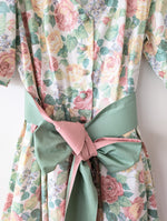 Lade das Bild in den Galerie-Viewer, RARE Kleid Dirndl Folklore 80s Romantic Rose (M-L)
