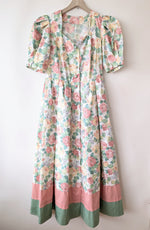 Lade das Bild in den Galerie-Viewer, RARE Kleid Dirndl Folklore 80s Romantic Rose (M-L)
