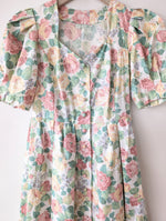 Lade das Bild in den Galerie-Viewer, RARE Kleid Dirndl Folklore 80s Romantic Rose (M-L)
