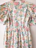 Lade das Bild in den Galerie-Viewer, RARE Kleid Dirndl Folklore 80s Romantic Rose (M-L)
