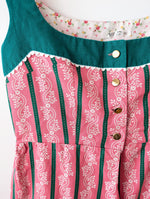 Lade das Bild in den Galerie-Viewer, Dirndl Folklore Kleid Blumen Pink Grün (M-L)
