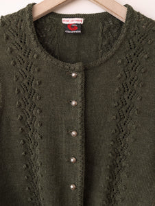 *Giesswein* Weste Folklore Wolle Khaki (M-L)