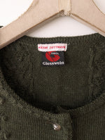 Lade das Bild in den Galerie-Viewer, *Giesswein* Weste Folklore Wolle Khaki (M-L)
