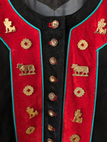 Lade das Bild in den Galerie-Viewer, Lederjacke Blouson Folklore Stick (L-XL)
