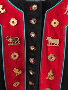 Lederjacke Blouson Folklore Stick (L-XL)