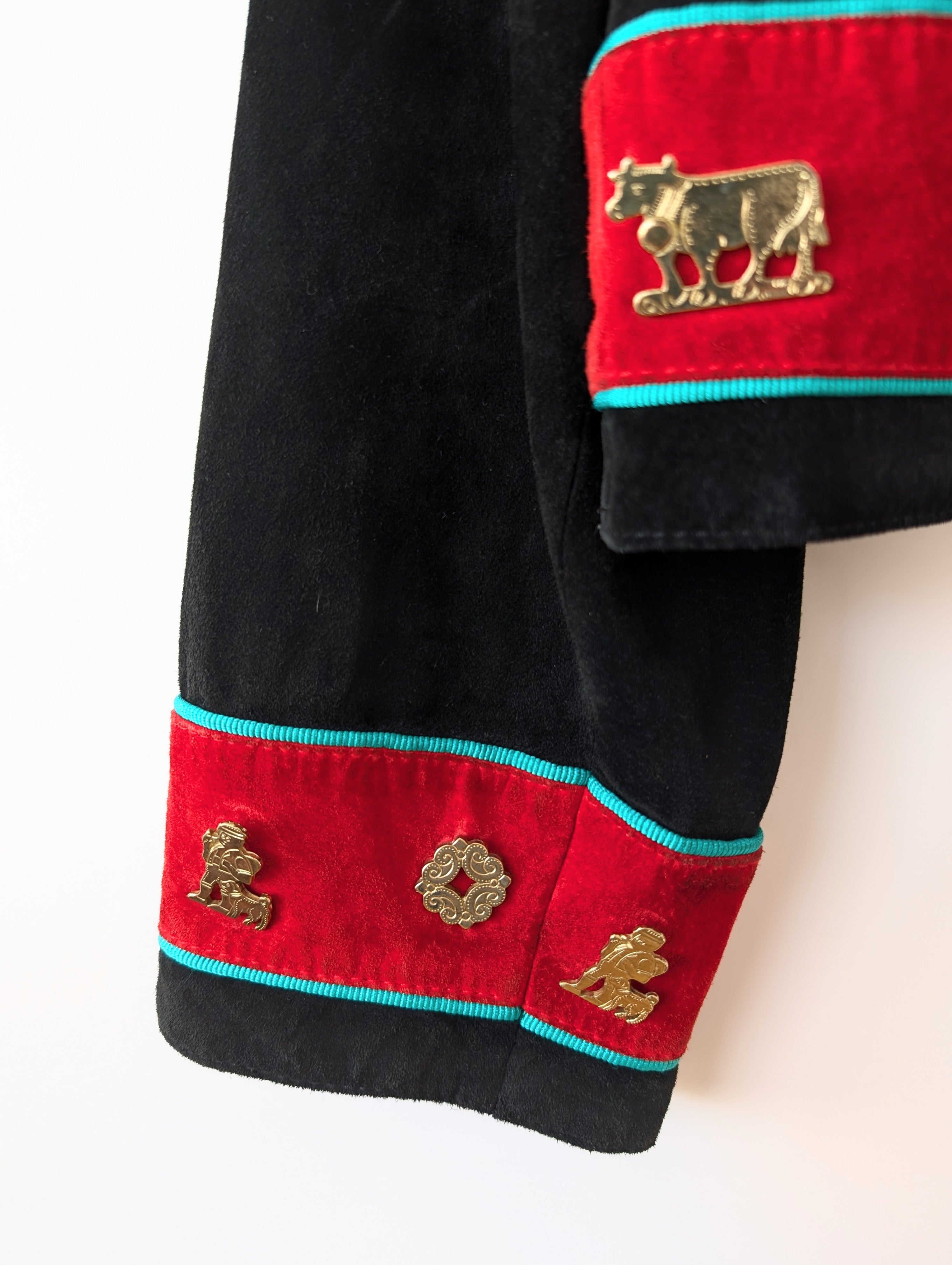 Lederjacke Blouson Folklore Stick (L-XL)