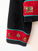 Lade das Bild in den Galerie-Viewer, Lederjacke Blouson Folklore Stick (L-XL)
