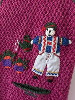 Lade das Bild in den Galerie-Viewer, *Giesswein* Weste Pink Folklore Stick Wolle (M-L)
