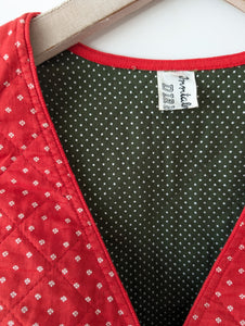Weste Follkore Print Rot Steppung (S-M)