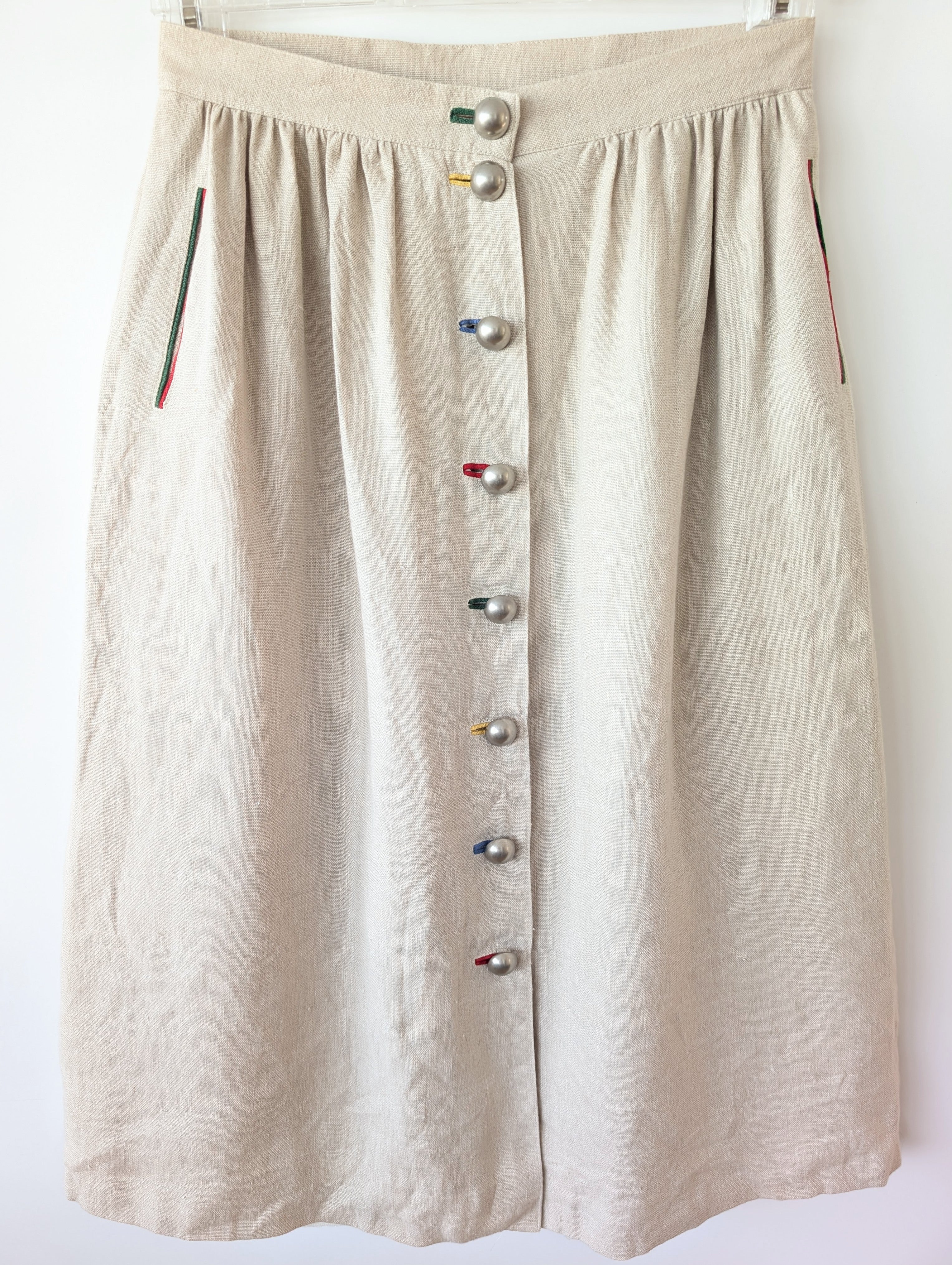*Leinen* Rock Folklore Colorblock (M-L)