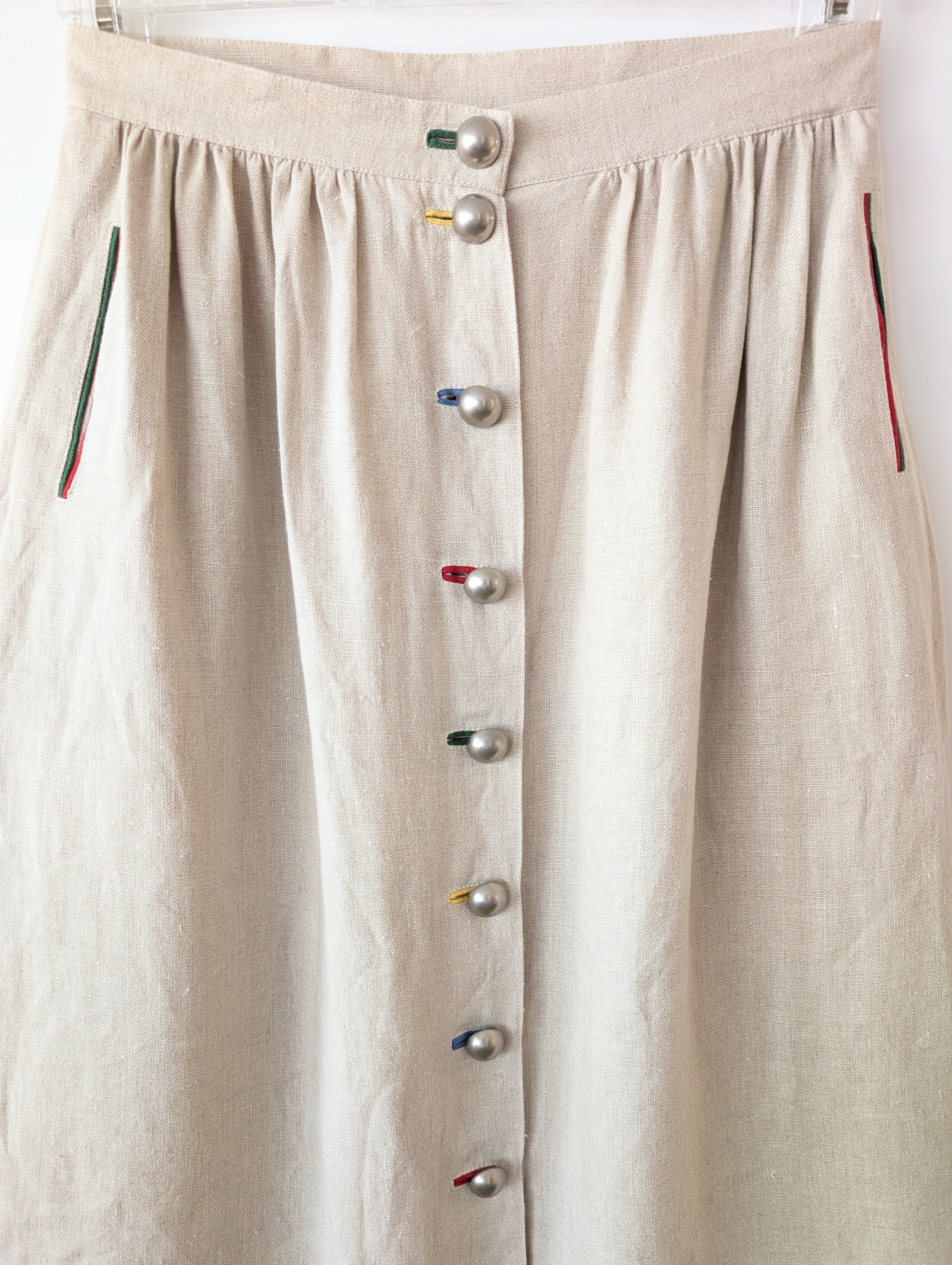 *Leinen* Rock Folklore Colorblock (M-L)