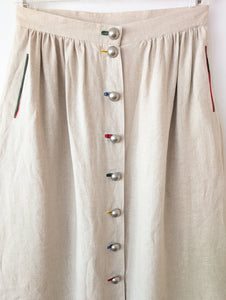 *Leinen* Rock Folklore Colorblock (M-L)
