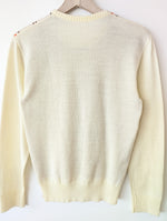 Lade das Bild in den Galerie-Viewer, Pullover 70s Iconic Strick Rot 49,- DM (L)
