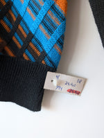 Lade das Bild in den Galerie-Viewer, Pullover 70s Orange Blau 39,- DM (S-M)
