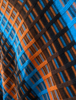 Lade das Bild in den Galerie-Viewer, Pullover 70s Orange Blau 39,- DM (S-M)
