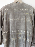 Lade das Bild in den Galerie-Viewer, Lederjacke Elefanten Knöpfe 80s Stick (L)
