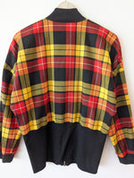 Lade das Bild in den Galerie-Viewer, Blouson Cropped Bomber 80s Karo (M-L)
