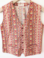 Lade das Bild in den Galerie-Viewer, Weste Bohemian India Print Rosa (S)
