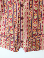 Lade das Bild in den Galerie-Viewer, Weste Bohemian India Print Rosa (S)
