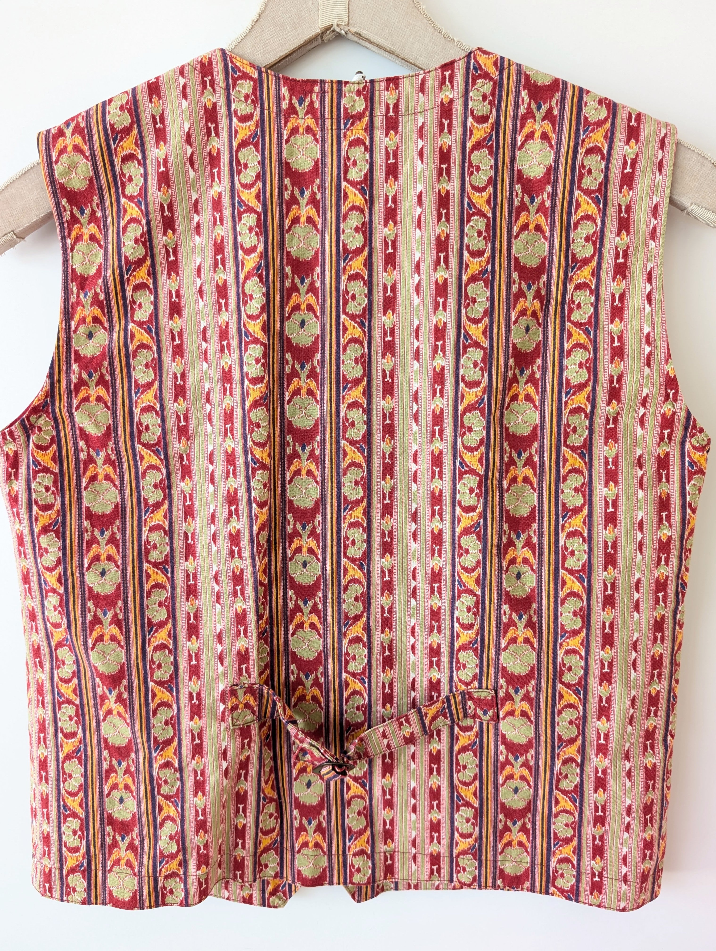 Weste Bohemian India Print Rosa (S)