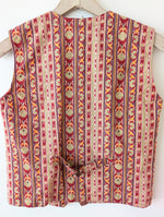Lade das Bild in den Galerie-Viewer, Weste Bohemian India Print Rosa (S)
