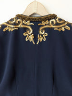 Lade das Bild in den Galerie-Viewer, Kurzjacke 80s Bohemian Perlen &amp; Pailletten (M-L)
