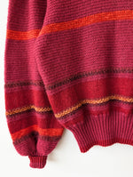 Lade das Bild in den Galerie-Viewer, Pullover Mohair Blockstreifen Rollkragen (M-L)
