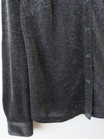 Lade das Bild in den Galerie-Viewer, Bluse 90s Glitzer Galaxy Anthrazit (M-L)
